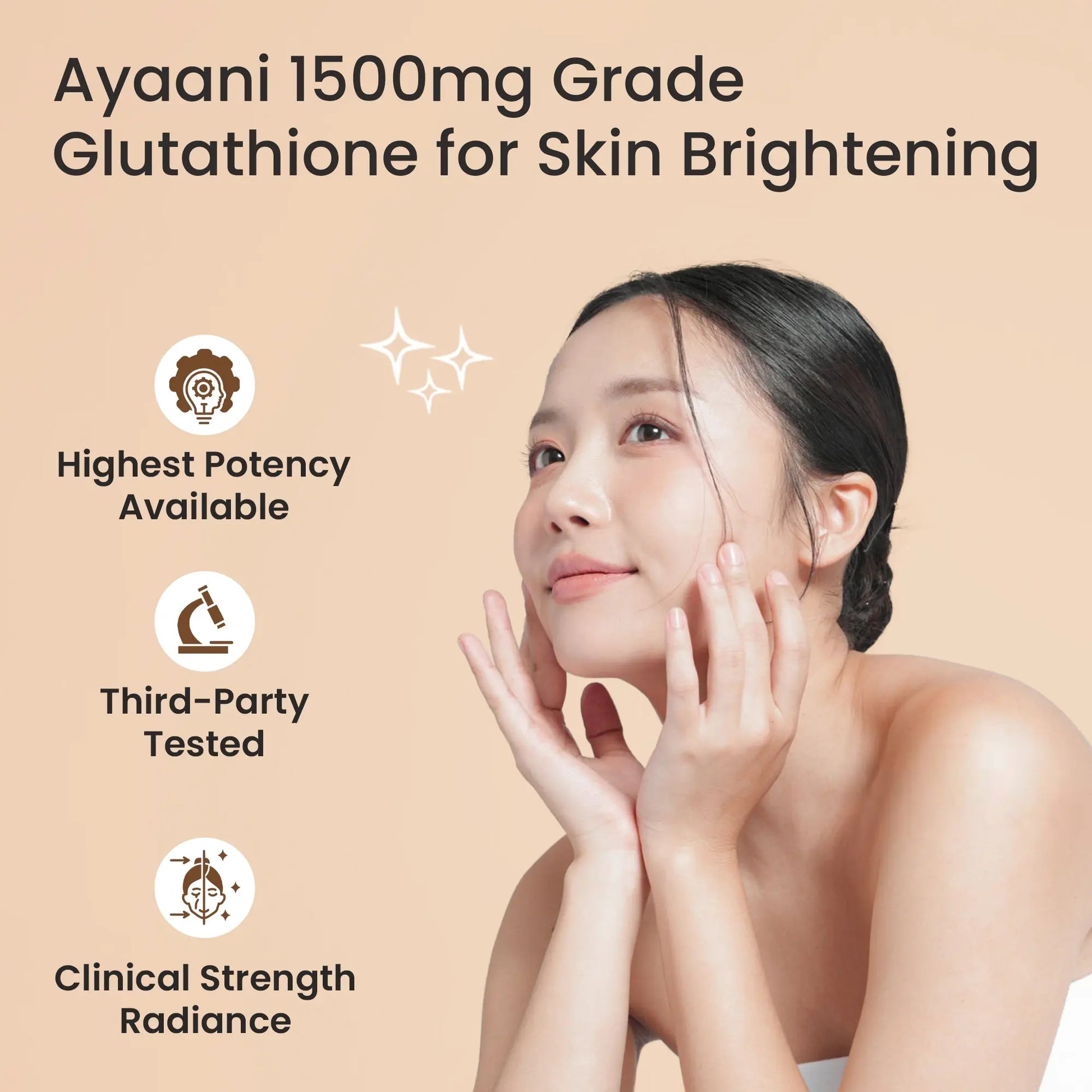 Ayaani Glutathione 1500mg - Premium Skin Brightening Supplement - 60 Vegan Capsules - Maximum Strength Formula - Ayaani