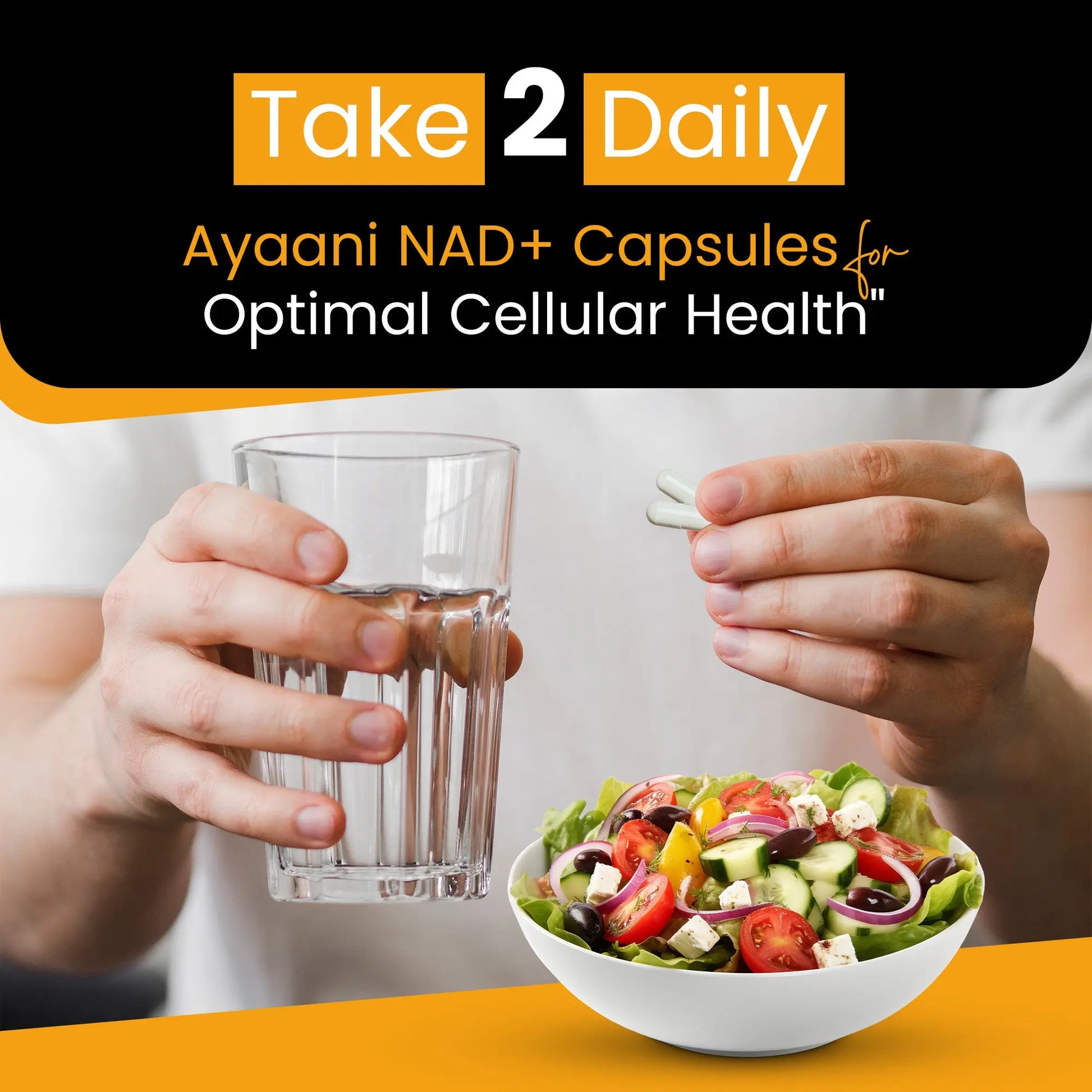 Ayaani Pure Liposomal NAD+ Supplements 1200mg - 80 Capsules - With Resveratrol 300mg - Anti-Ageing & Energy Support - Ayaani